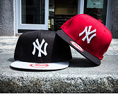 Kšiltovka New Era 9FIFTY Cotton Block New York Yankees Snapback Scarlet / Black