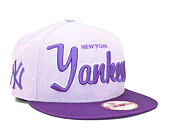 Kšiltovka New Era Retroscholar 2 New York Yankees Purple Snapback