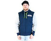 Mikina s kapucí New Era NFL Team Seattle Seahawks Full Zip Hoody Blue