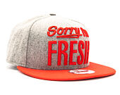 Kšiltovka New Era Sorry I'm Fresh Grey Heather/Red Snapback