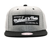 Kšiltovka Mitchell & Ness 2 Tone Label Grey/Black Snapback