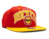 Kšiltovka Mitchell & Ness Team Arch Houston Rockets Red Snapback