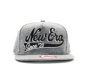 Kšiltovka New Era Herring Script Grey/Black Snapback
