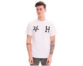 Triko HUF Team Thrasher White