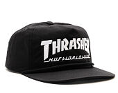 Kšiltovka HUF Collab Thrasher Logo Black Snapback
