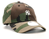 Kšiltovka New Era Mini Logo Essential New York Yankees 9TWENTY Woman Woodland Camo Strapback
