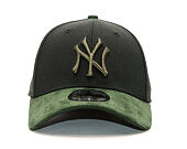 Kšiltovka New Era Poly Suede Mix New York Yankees Black/Dark Green 39THIRTY Stretchfit