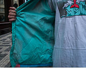 Větrovka Pink Dolphin OG Waves Breaker Boosace Blue