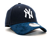 Kšiltovka New Era Team Melton Suede New York Yankees Navy 39THIRTY Stretchfit