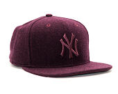 Kšiltovka New Era Melton Tonal New York Yankees Maroon 9FIFTY Snapback