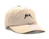 Kšiltovka Mitchell & Ness Rock Font Dad Hat Miami Heat Khaki Strapback
