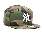 Dámská Kšiltovka New Era League Essential New York Yankees 9FIFTY Woodland Camo Snapback