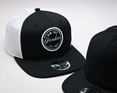 Kšiltovka New Era Emblem Trucker New York Yankees Black/White 9FIFTY Snapback