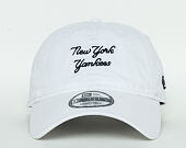 Kšiltovka New Era Sunbleach Unstructured New York Yankees 9FORTY White Strapback