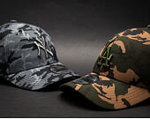Kšiltovka New Era Seasonal Camo Los Angeles Dodgers 9FORTY Woodland Camo Strapback