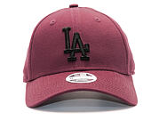 Dámská Kšiltovka New Era League Essential Los Angeles Dodgers 9FORTY Maroon/Black Strapback