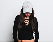 Dámská Kšiltovka New Era Jersey Essential Atlanta Braves 9FORTY Gray/Blush Strapback