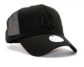 Dámská Kšiltovka New Era League Essential Trucker New York Yankees 9FORTY Black/Black Snapback