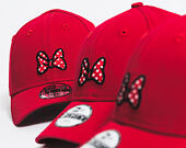 Dětská Kšiltovka New Era Jr Disney Minnie Mouse 9FORTY Youth Scarlet Strapback