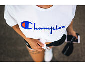 Triko Champion Crewneck T-Shirt Classic Logo White 210972 WW001 WHT