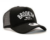 Kšiltovka New Era Chainstitch Trucker Brooklyn Nets 9FORTY Black/White Snapback