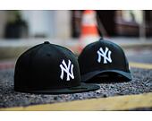 Kšiltovka New Era 59FIFTY MLB Basic New York Yankees Fitted Black / White Log