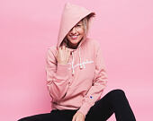 Dámská Mikina S Kapucí Champion Embroidered Logo Hooded Sweatshirt Pink 110034-RTN