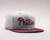 Kšiltovka New Era The Lounge Philadelphia Phillies 9FIFTY Gray/Cardinal Snapback
