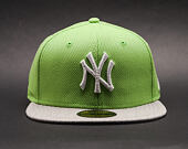 Kšiltovka New Era Heathera New York Yankees 59FIFTY Lemon Green/Grey Heather