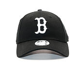 Dámská Kšiltovka New Era Essential Boston Red Sox 9FORTY Black/White Strapback