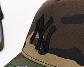 Dámská Kšiltovka New Era Camo Team Aframe Trucker New York Yankees 9FORTY Woodland Camo Snapback