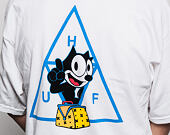 Triko HUF Felix The Cat Triple Triangle White