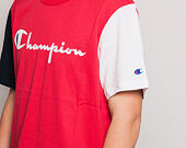 Triko Champion Crewneck T-Shirt Logo Print Red