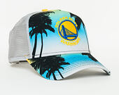 Kšiltovka New Era  Coastal Heat Trck Golden State Warriors 9FORTY A-FRAME TRUCKER  Sky Blue / Cyber 