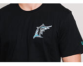 Triko New Era Coast 2 Coast Chest Tee Florida Marlins Black
