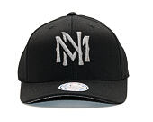 Kšiltovka Mitchell & Ness Melange Logo Black Snapback
