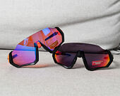 Sluneční Brýle Oakley Flight Jacket Matte Black/Neon Orange Prizm Trail OO9401-0437