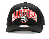 Kšiltovka Mitchell & Ness NBA Team Arch Pinch Panel 110 Toronto Raptors Black Snapback
