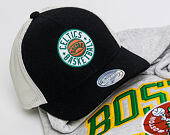 Kšiltovka Mitchell & Ness Patch 110 Flex-Snap SB Boston Celtics Black/White Snapback