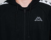 Mikina Kappa Banda Arit Slim Black/White