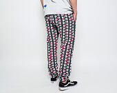 Tepláky Champion Elastic Cuff Pants All Over Logo Dark Navy