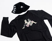 Mikina Kappa Authentic Oiano Crewneck Black/Millitary