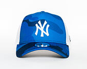 Kšiltovka New Era 9FORTY A Frame Trucker Camo New York Yankees Navy Camo/White Snapback