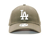 Dámská Kšiltovka New Era 9FORTY Los Angeles Dodgers League Essential New Olive/White Strapback