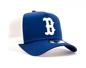 Kšiltovka New Era 9FORTY A-Frame Trucker Boston Red Sox Essential Dark Navy/White Snapback