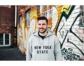 Mikina New Era New York State Hoody Light Grey Heather