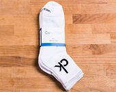 Ponožky Calvin Klein Logo Quarter White 3 Pack ECA344-10