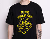 Triko Pink Dolphin Waves Ripple Tee Black PS11911WRBL