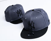 Dětská Kšiltovka New Era 9FIFTY New York Yankees Essential Grey Heather/Black Child