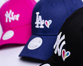 Kšiltovka New Era 9FORTY Los Angeles Dodgers Rainbow Heart Navy